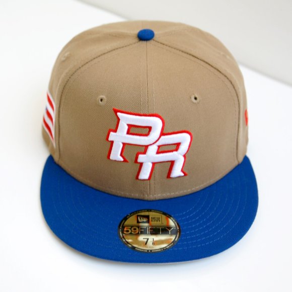 New Era Puerto Rico Fitted Hat 59Fifty WBC Limited Edition Khaki Blue - Picture 4 of 8